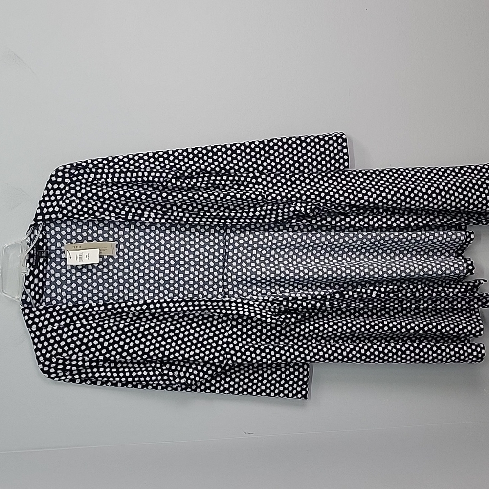 Banana Republic Dot Wrap Long Sleeve Dress - Picture 2 of 8